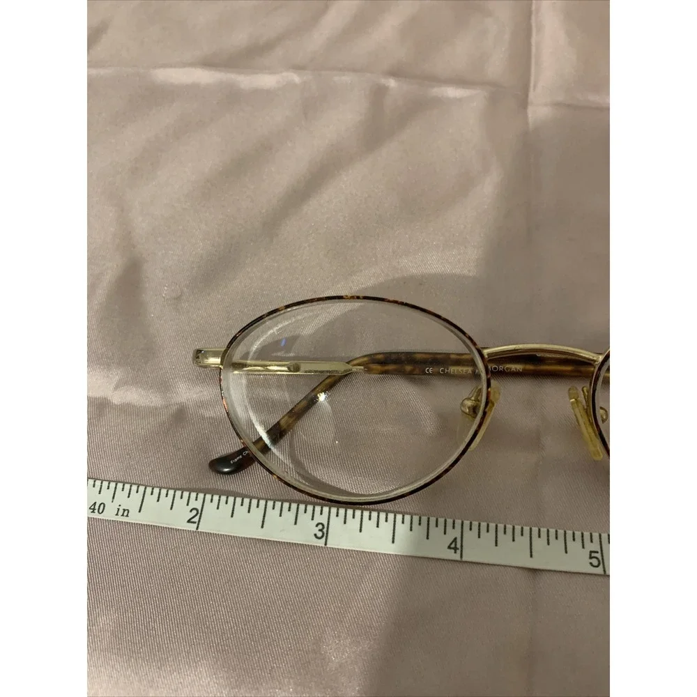chelsea morgan eyeglasses Frames Full Rim Metal Tortoise Chelsea 75 DA/YG 140